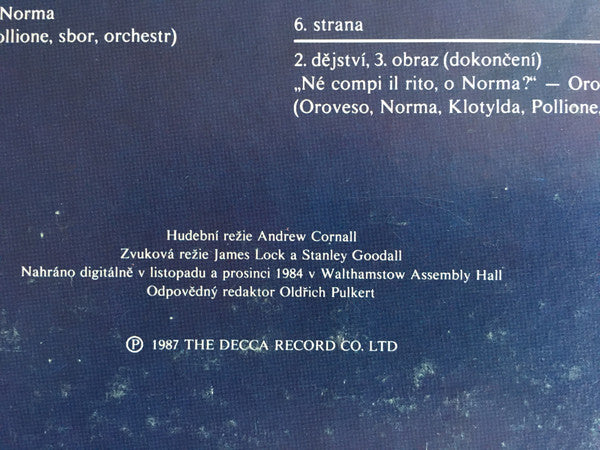 Vincenzo Bellini, Joan Sutherland, Luciano Pavarotti, Montserrat Caballé, Samuel Ramey, Richard Bonynge : Norma (3xLP + Box)