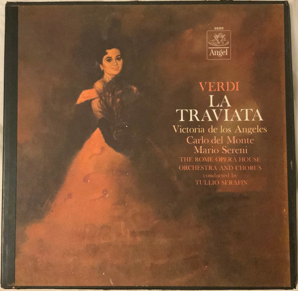 Victoria De Los Angeles, Carlo Del Monte, Mario Sereni, Orchestra Del Teatro Dell'Opera Di Roma, Coro Del Teatro Dell'Opera Di Roma, Tullio Serafin : Verdi, La Traviata (3xLP, Mono)