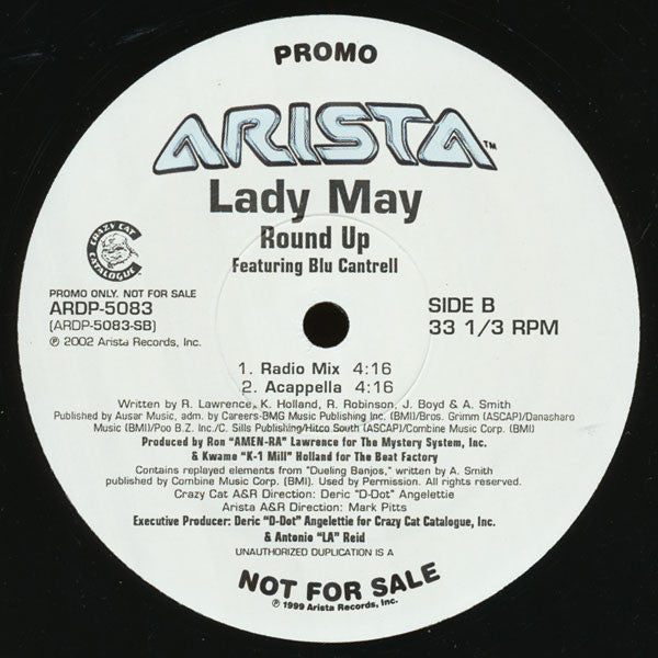 Lady May Featuring Blu Cantrell : Round Up (12", Promo)