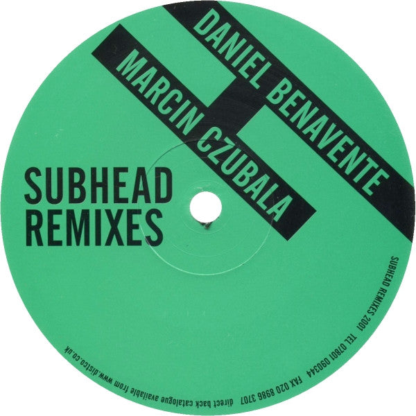 Subhead : Subhead Remixes (12")