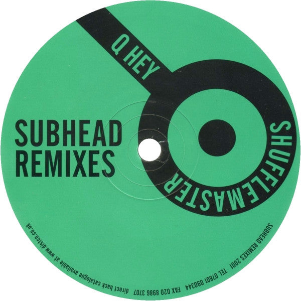 Subhead : Subhead Remixes (12")