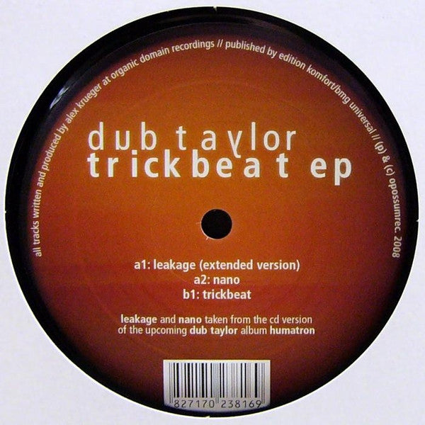 Dub Taylor : Trickbeat EP (12", EP)