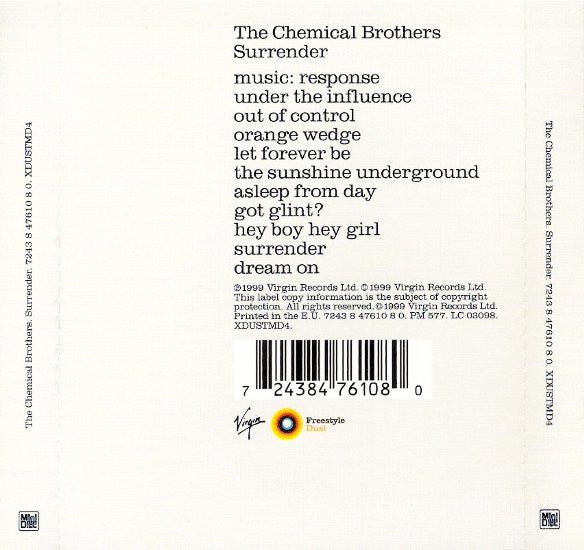 The Chemical Brothers : Surrender (MD, Album)