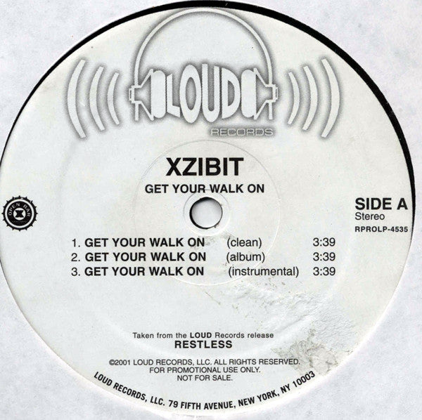 Xzibit : Get Your Walk On (12", Maxi, Promo)