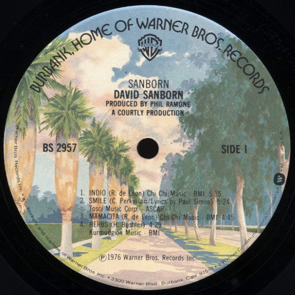 David Sanborn : Sanborn (LP, Album, Win)