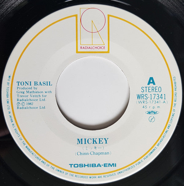 Toni Basil = Toni Basil :  ミッキー = Mickey (7", Single)