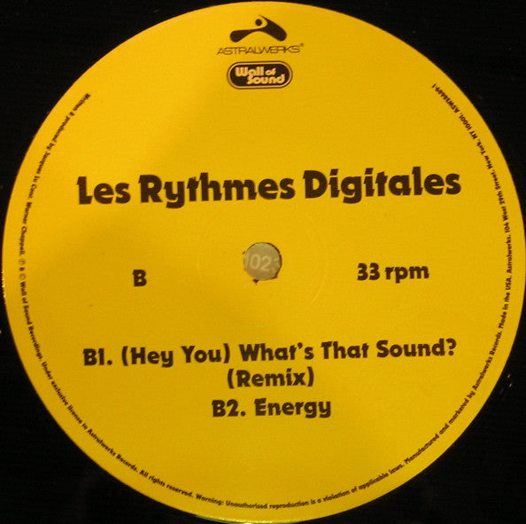 Les Rythmes Digitales : (Hey You) What's That Sound? (12")