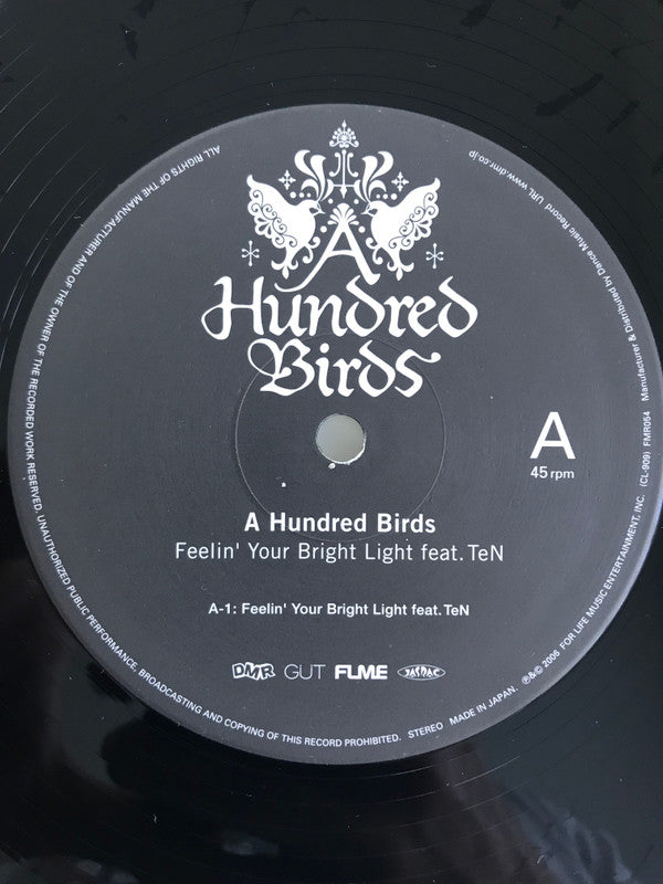 A Hundred Birds Feat. TeN (2) : Feelin' Your Bright Light (12")