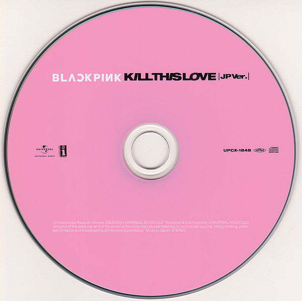 BLACKPINK : Kill This Love -JP Ver.-  (CD, MiniAlbum, Ltd, Pin)