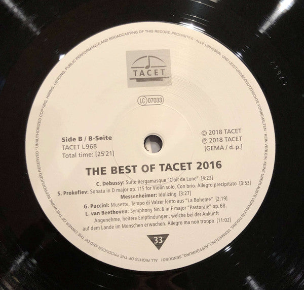 Various : Best Of Tacet 2016 (LP, Comp, 180)