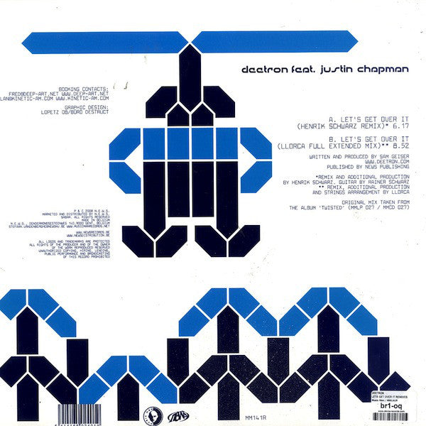 Deetron Feat. Justin Chapman : Let's Get Over It Remix (12")