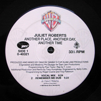 Juliet Roberts : Another Place, Another Day, Another Time (12")