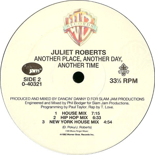 Juliet Roberts : Another Place, Another Day, Another Time (12")