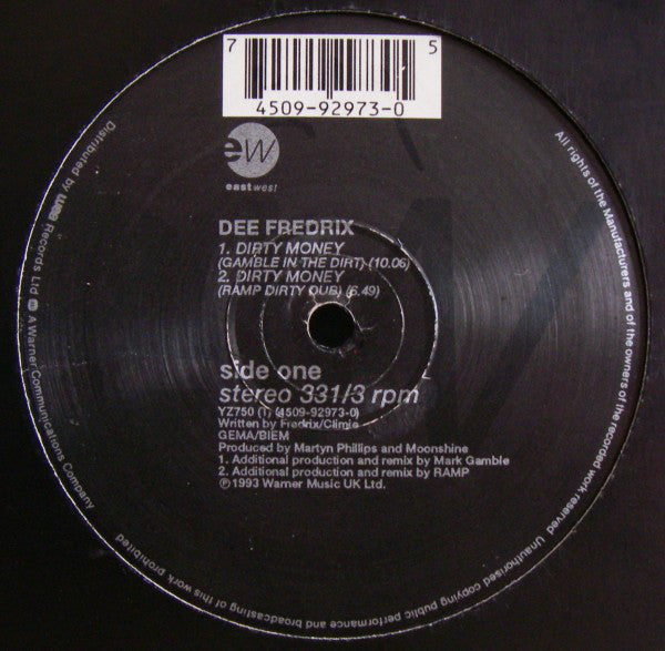 Dee Fredrix : Dirty Money (12")