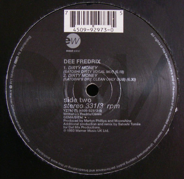 Dee Fredrix : Dirty Money (12")