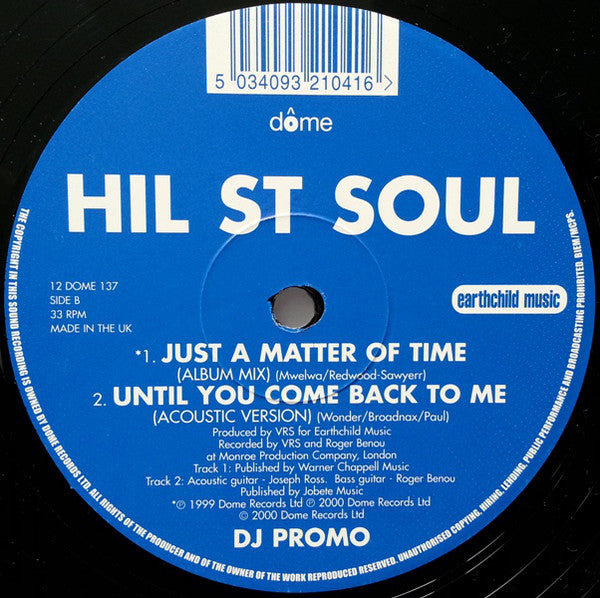 Hil St Soul : Just A Matter Of Time (12", Promo)