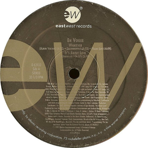 En Vogue : Whatever (12")