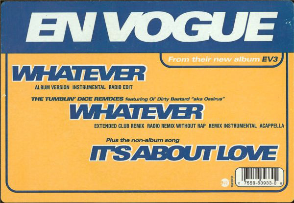 En Vogue : Whatever (12")