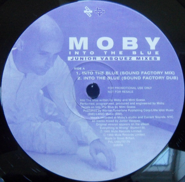 Moby : Into The Blue (Junior Vasquez Remixes) (12", Promo)