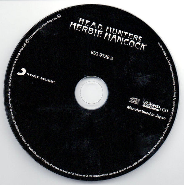 Herbie Hancock : Head Hunters (CD, Album, Ltd, RE, RM, Unofficial, K2H)