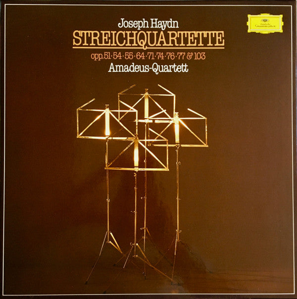 Joseph Haydn, Amadeus-Quartett : Streichquartette Opp. 51, 54, 55, 64, 71, 74, 76, 77 & 103 (14xLP + Box, Comp)