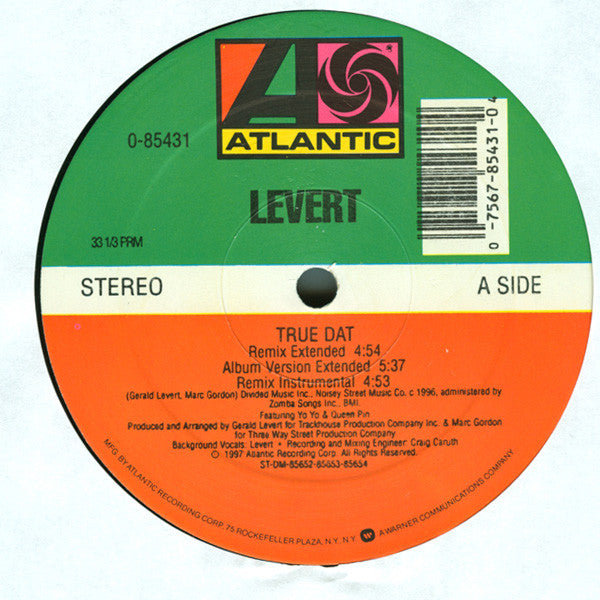 Levert : True Dat (Extended Remixes) (12")