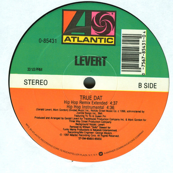 Levert : True Dat (Extended Remixes) (12")