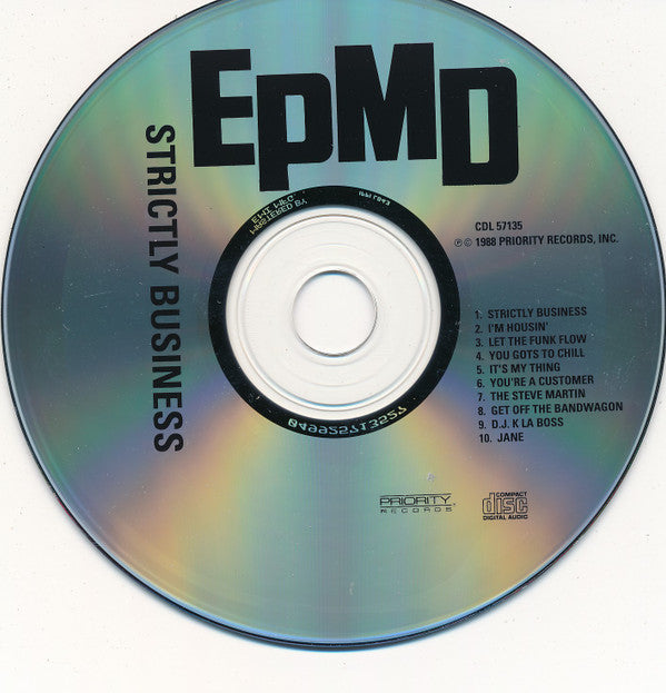 EPMD : Strictly Business (CD, Album, RE, RP)