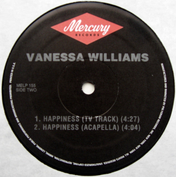 Vanessa Williams : Happiness (12")