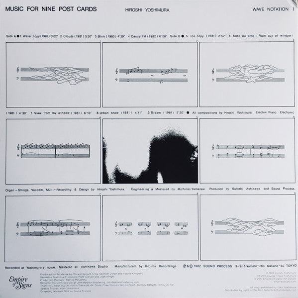 Hiroshi Yoshimura : Music For Nine Post Cards (LP, Album, Ltd, RE, RM, RP, Cle)