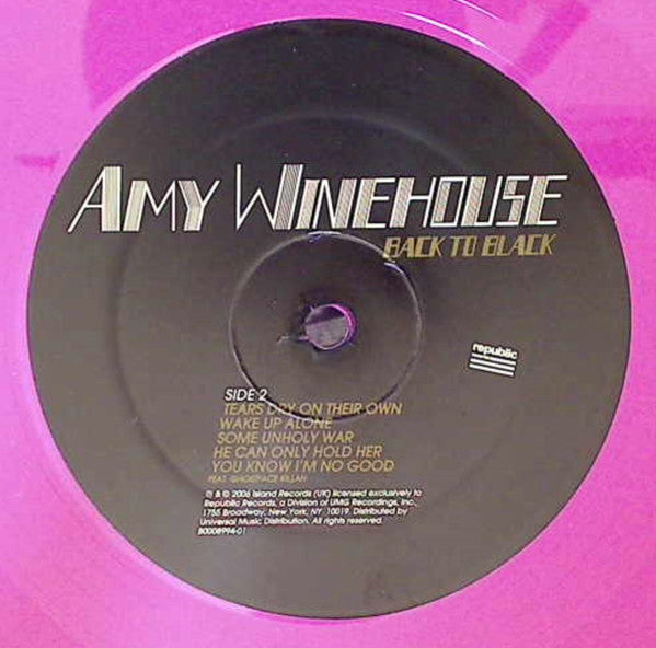 Amy Winehouse : Back To Black (LP, Album, Ltd, RE, RP, Pin)