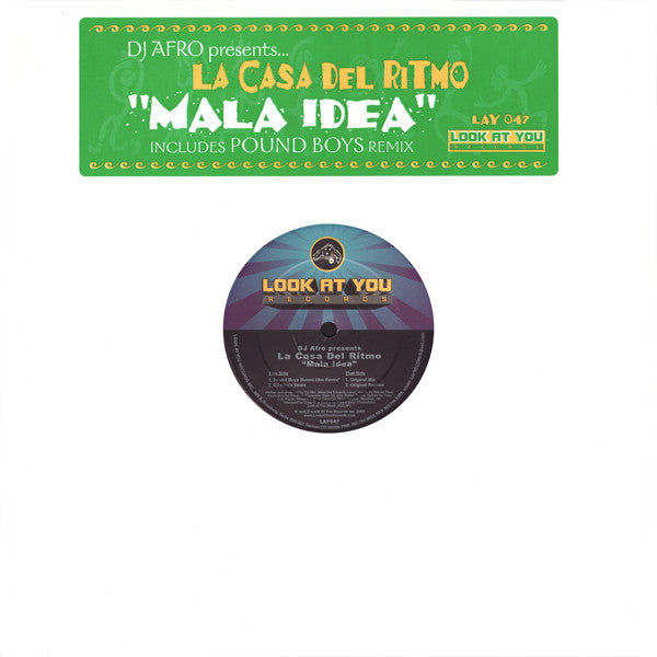 DJ Afro Presents La Casa Del Ritmo : Mala Idea (12")