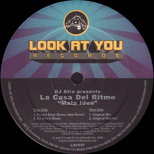 DJ Afro Presents La Casa Del Ritmo : Mala Idea (12")