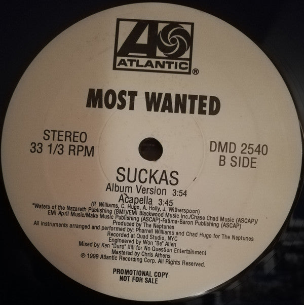 Philly's Most Wanted : Suckas (12", Promo)