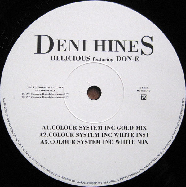 Deni Hines : Delicious (Colour System Inc Mixes) (12", Promo)