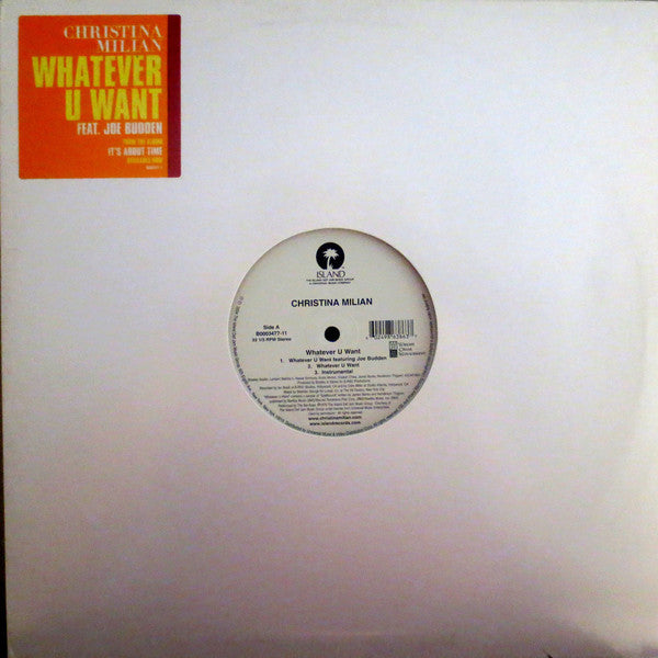 Christina Milian Feat. Joe Budden : Whatever U Want (12")