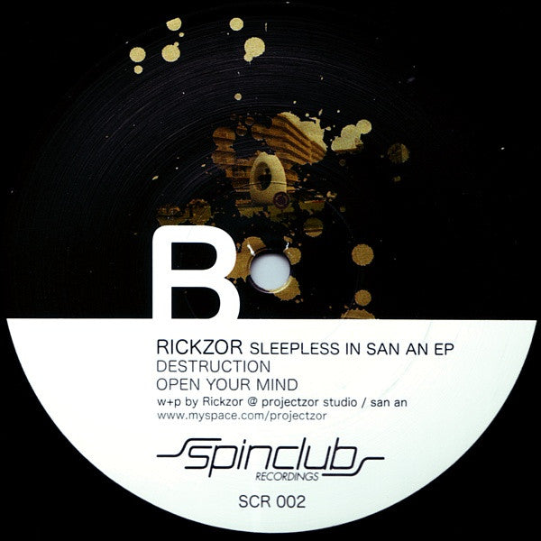 Rickzor : Sleepless In San An EP (12", EP)