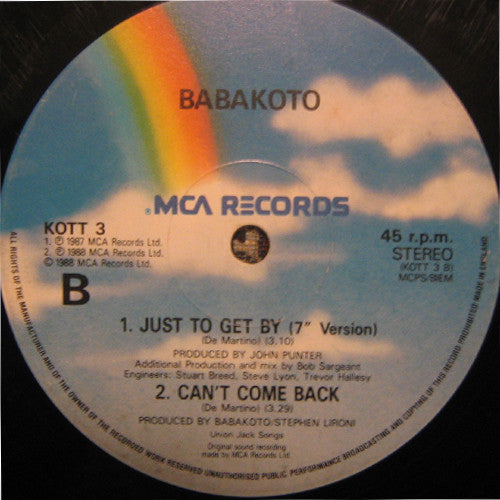 Babakoto : Just To Get By (12")