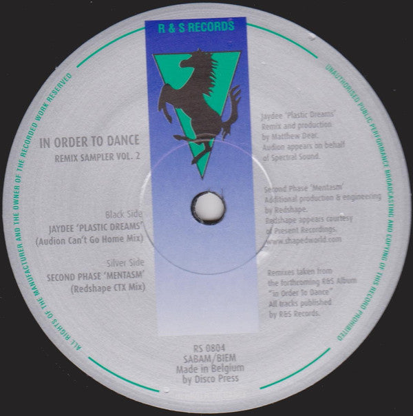 Jaydee / Second Phase : In Order To Dance (Remix Sampler Vol. 2) (12", Smplr)