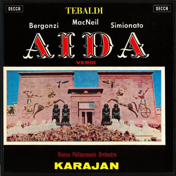 Giuseppe Verdi, Renata Tebaldi, Carlo Bergonzi, Cornell MacNeil, Giulietta Simionato, Wiener Philharmoniker, Herbert von Karajan : Aida (Box, Album + 3xLP)