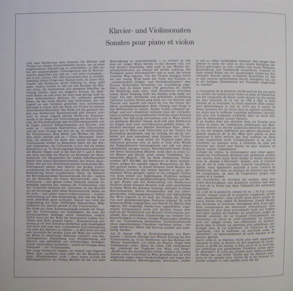 Ludwig van Beethoven, Wilhelm Kempff • Yehudi Menuhin : 10 Sonaten Variationen Und Rondo Für Klavier Und Violine (5xLP, Comp, Club, RE + Box)