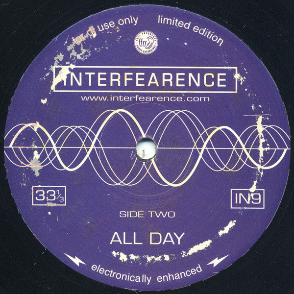 Interfearence : All Day / Money Or Belief (2x12", Ltd, Promo)