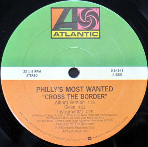 Philly's Most Wanted : Cross The Border / Suckas Pt.2 (For Da’ Gangsta’s) (12", Single)