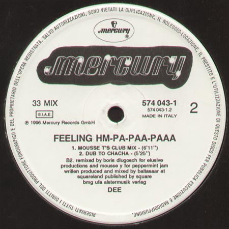 Dee : Feeling Hm-Pa-Paa-Paaa (12")