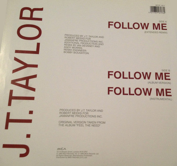 J.T. Taylor : Follow Me (12")