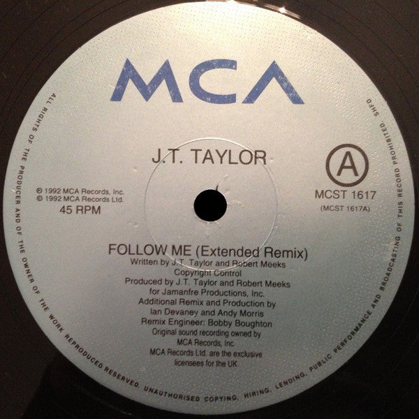 J.T. Taylor : Follow Me (12")