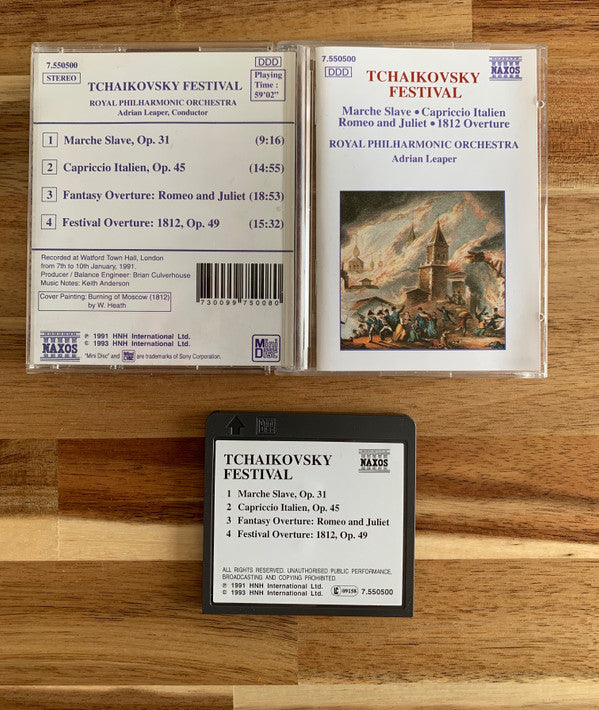 Pyotr Ilyich Tchaikovsky, The Royal Philharmonic Orchestra, Adrian Leaper : Tchaikovsky Festival - Marche Slave, Capriccio Italien, Romeo and Juliet, 1812 Ouverture (MD, Comp)