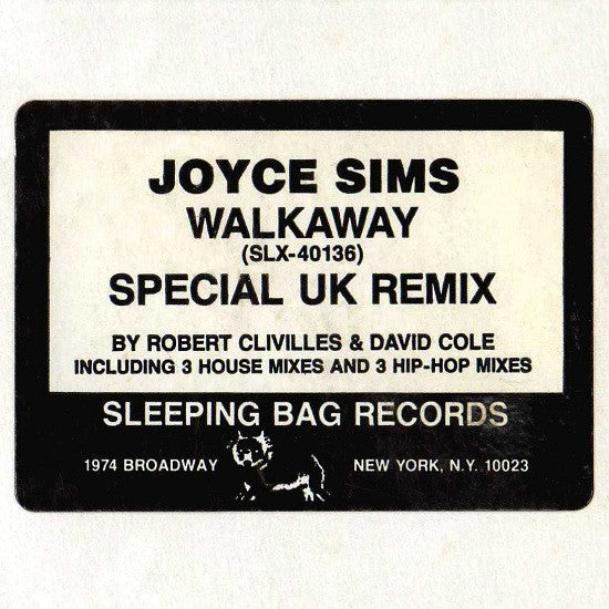 Joyce Sims : Walkaway - The UK Remix (12", Promo)