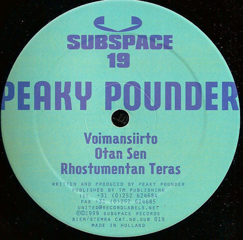 Peaky Pounder : Taulettimessa (12")