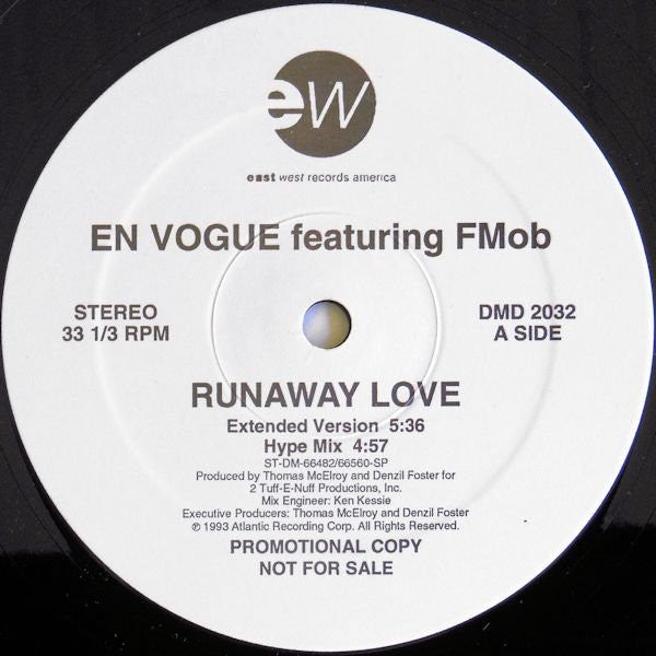 En Vogue Featuring F - Mob : Runaway Love (12", Promo)